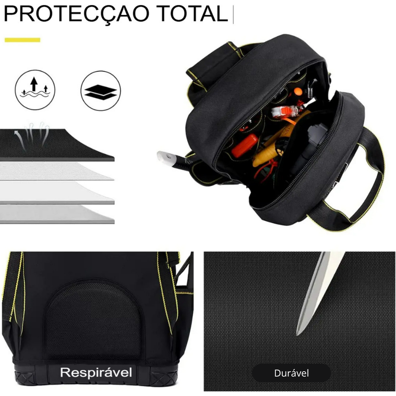 Mochila AIRAJ Ferramentas – Base Antiderrapante e  Impermeável