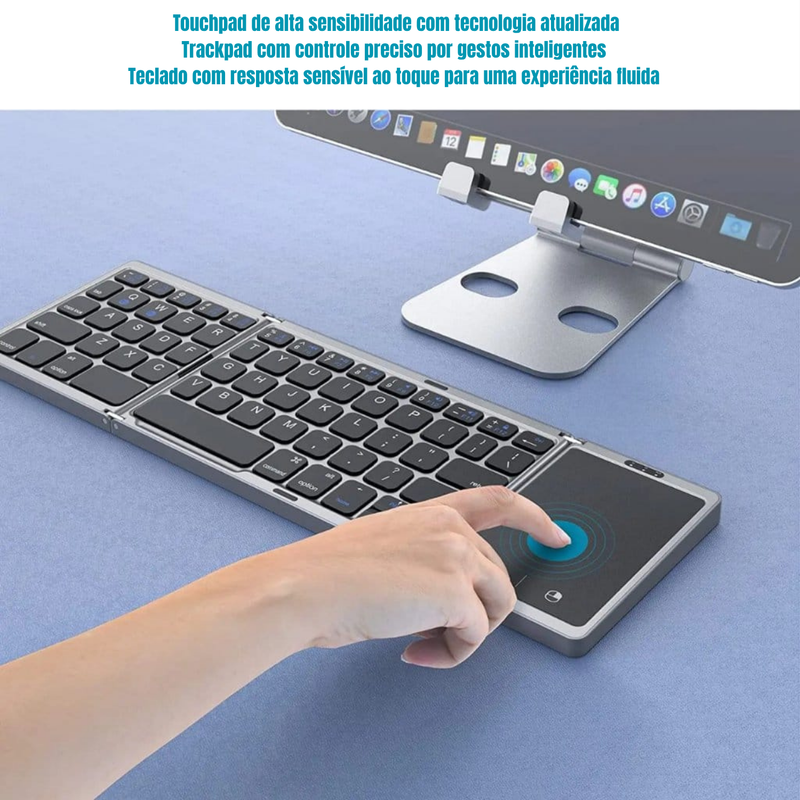 Teclado Bluetooth sem fio dobrável Seenda