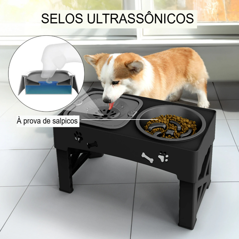 Tigela 3 em 1 com Altura Ajustável