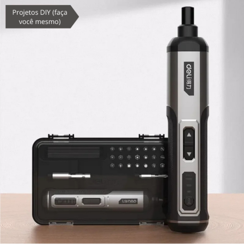 Chave de Fenda Elétrica Sem Fio 2000mAh | Portátil e Recarregável