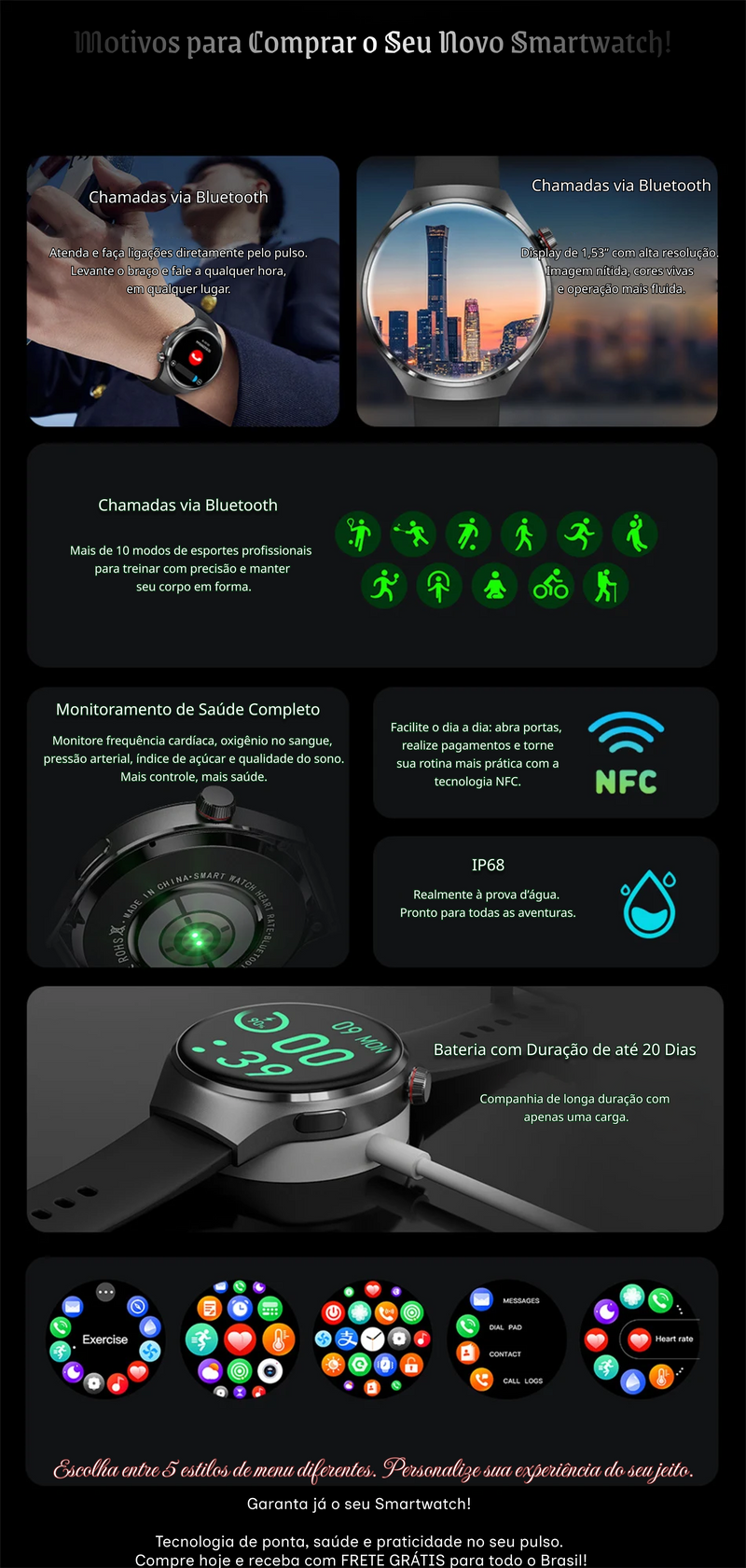 Relógio Inteligente 2025