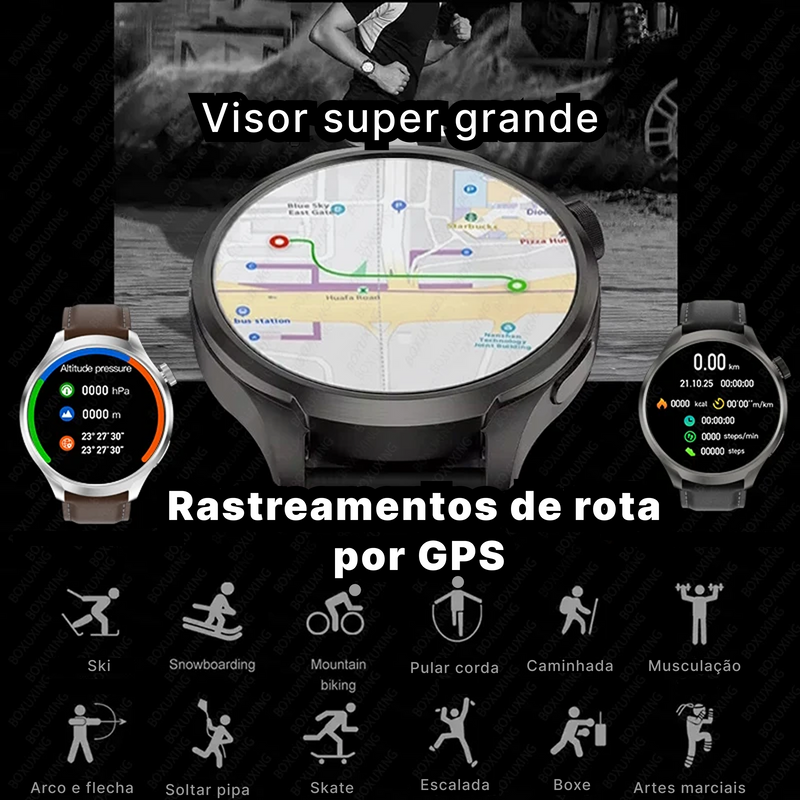 Relógio Inteligente 2025: 25+ Funções com NFC, GPS e Bluetooth
