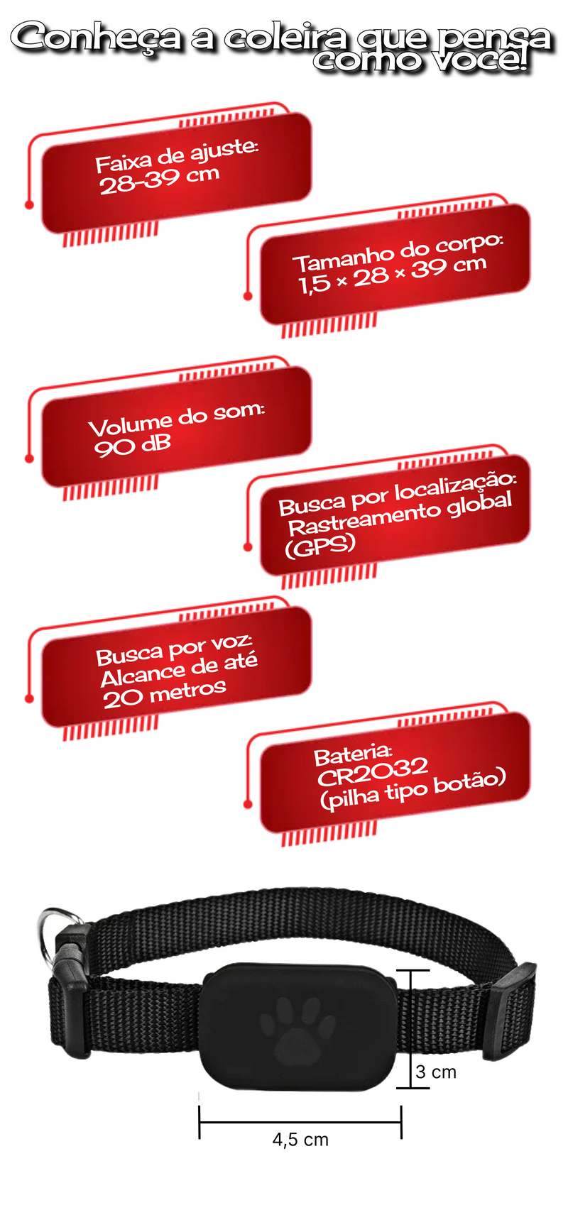 Rastreador GPS para Pets