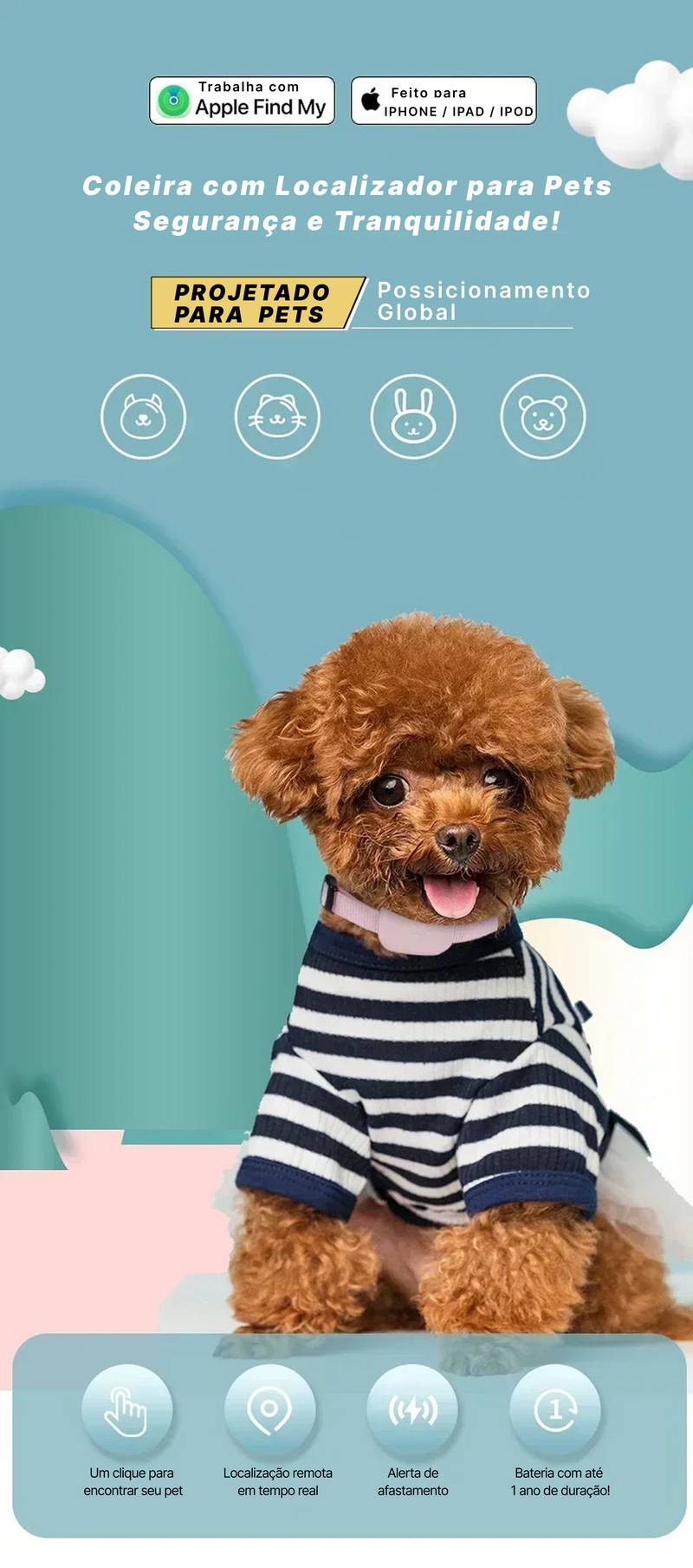 Rastreador GPS para Pets
