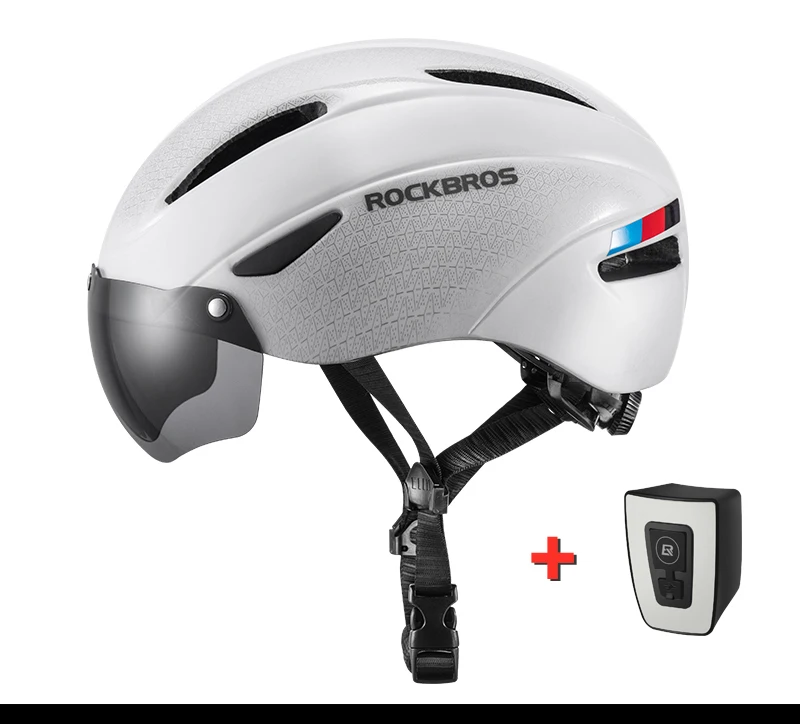 Capacete ROCKBROS Integrado – 4 Cores, 274g, com Óculos Magnético