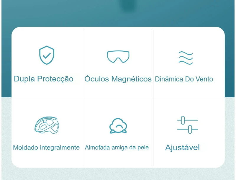 Capacete ROCKBROS Integrado – 4 Cores, 274g, com Óculos Magnético