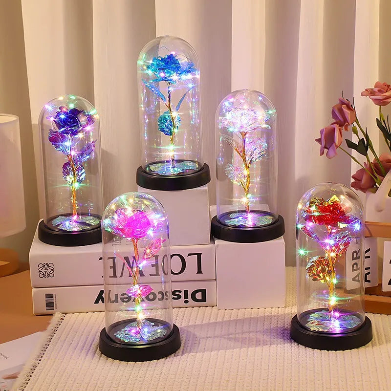 Rosa LED Decorativa com Luz