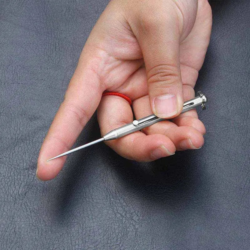 Palito Retrátil de Titânio Ecológico e Reutilizável