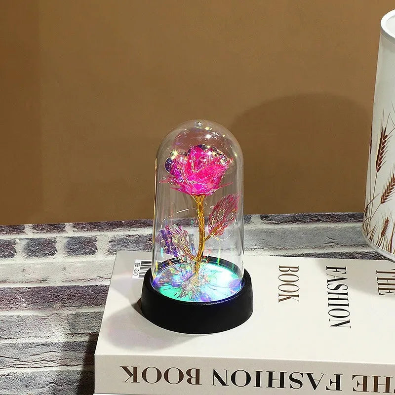 Rosa LED Decorativa com Luz
