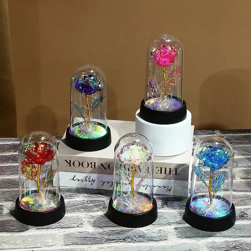 Rosa LED Decorativa com Luz