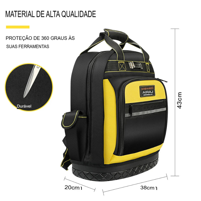 Mochila AIRAJ Ferramentas – Base Antiderrapante e  Impermeável