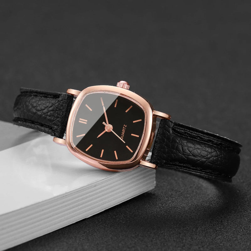 Relógio Feminino Elegante em Couro