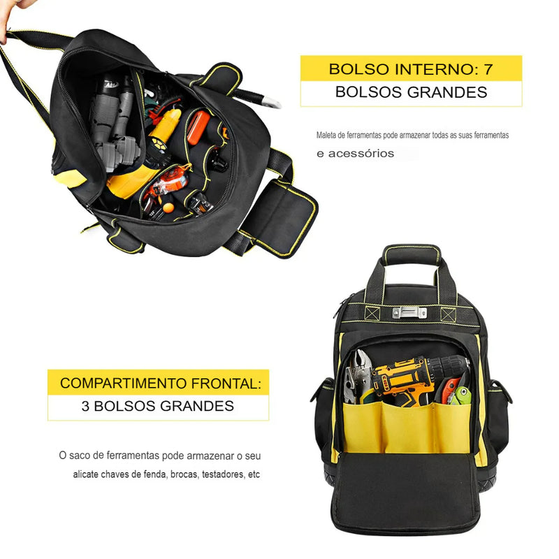Mochila AIRAJ Ferramentas – Base Antiderrapante e  Impermeável