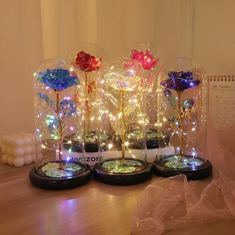 Rosa LED Decorativa com Luz